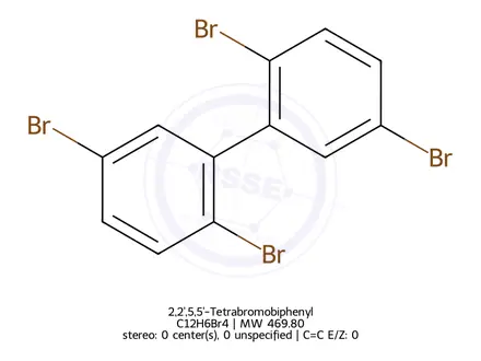 Chemical structure of 2,2',5,5'-Tetrabromobiphenyl