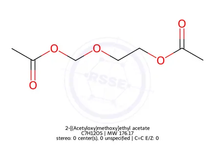 Chemical structure of 2-[(Acetyloxy)methoxy]ethyl acetate