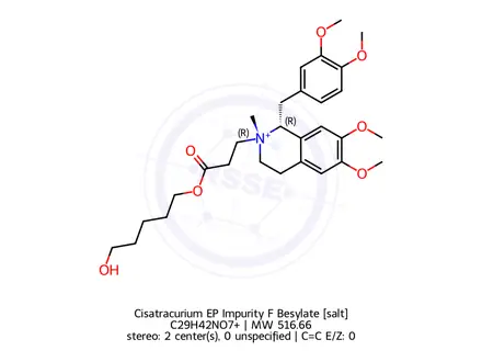 Chemical structure of Cisatracurium EP Impurity F Besylate