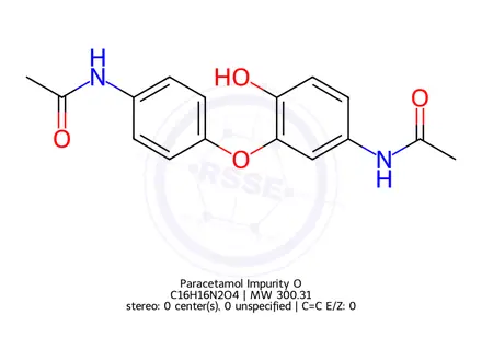 Chemical structure of Paracetamol Impurity O