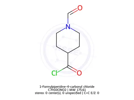Chemical structure of 1-Formylpiperidine-4-carbonyl chloride