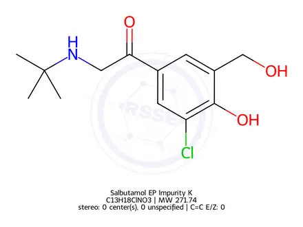 Chemical structure of Albuterol EP Impurity K