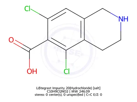 Chemical structure of Lifitegrast Impurity 20(Hydrochloride)