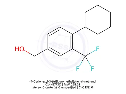 Chemical structure of (4-Cyclohexyl-3-(trifluoromethyl)phenyl)methanol