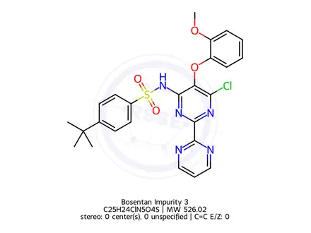 Chemical structure of Bosentan Impurity 3