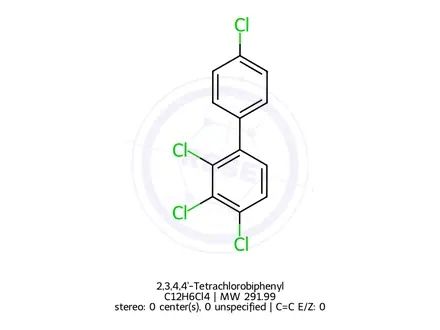 Chemical structure of 2,3,4,4'-Tetrachlorobiphenyl
