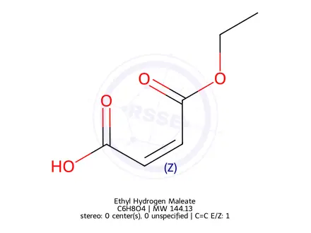 Chemical structure of Ethyl Hydrogen Maleate