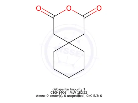 Chemical structure of Gabapentin Impurity 1