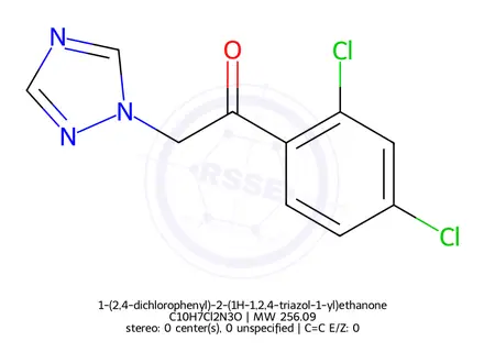Chemical structure of 1-(2,4-dichlorophenyl)-2-(1H-1,2,4-triazol-1-yl)ethanone
