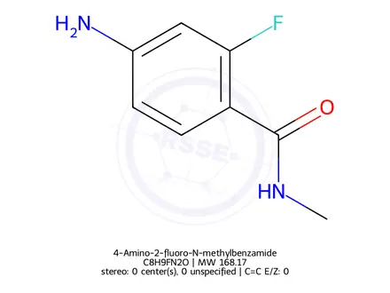 Chemical structure of 4-Amino-2-fluoro-N-methylbenzamide
