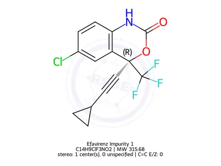 Chemical structure of Efavirenz Impurity 1