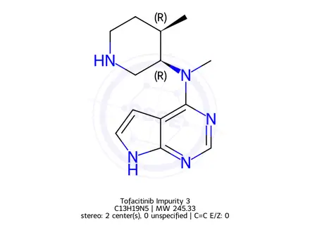 Chemical structure of Tofacitinib Impurity M