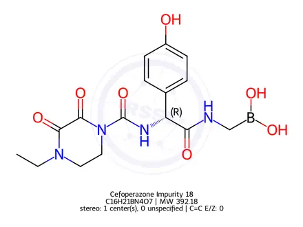 Chemical structure of Cefoperazone Impurity 18