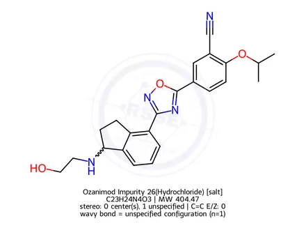 Chemical structure of Ozanimod Impurity 26(Hydrochloride)