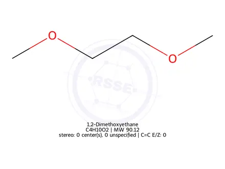 Chemical structure of 1,2-Dimethoxyethane