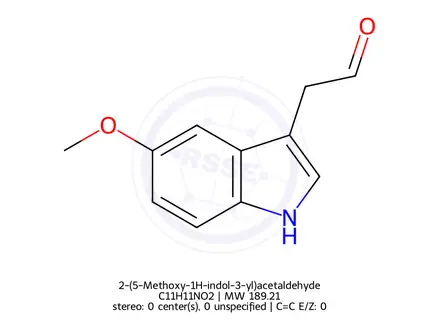 Chemical structure of 2-(5-Methoxy-1H-indol-3-yl)acetaldehyde