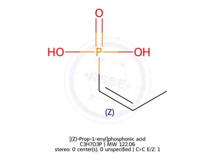 Chemical structure of [(Z)-Prop-1-enyl]phosphonic acid