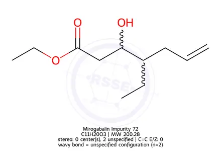 Chemical structure of Mirogabalin Impurity 72