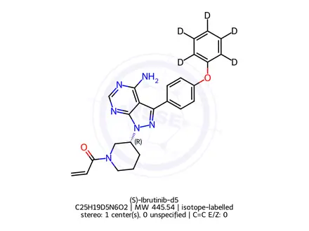 Chemical structure of Ibrutinib-d5