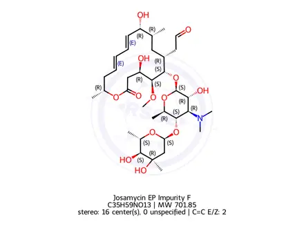 Chemical structure of Josamycin EP Impurity F