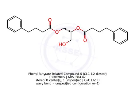 Chemical structure of Phenyl Butyrate Related Compound 5 (GLC 1,2 diester)