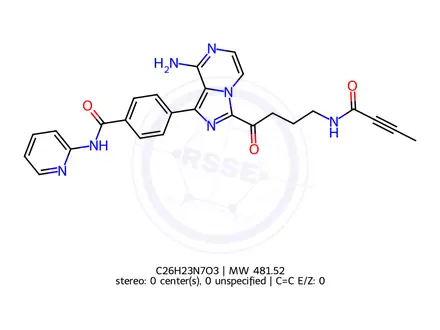 Chemical structure of Acalabrutinib Impurity 1