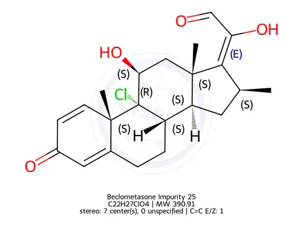 Chemical structure of Beclometasone Impurity 25