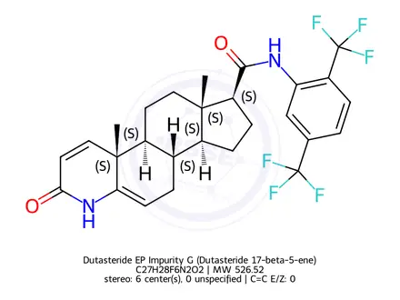 Chemical structure of Dutasteride Impurity G