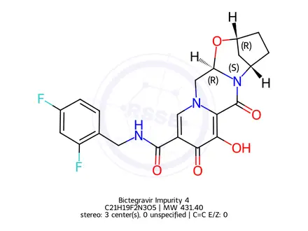 Chemical structure of Bictegravir Impurity 4