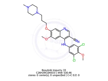 Chemical structure of Bosutinib Impurity 33