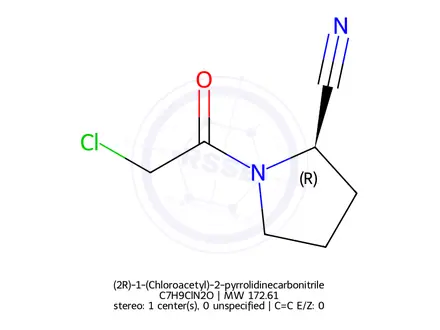 Chemical structure of Vildagliptin Impurity 12