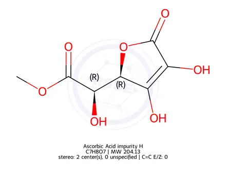 Chemical structure of Ascorbic Acid impurity H