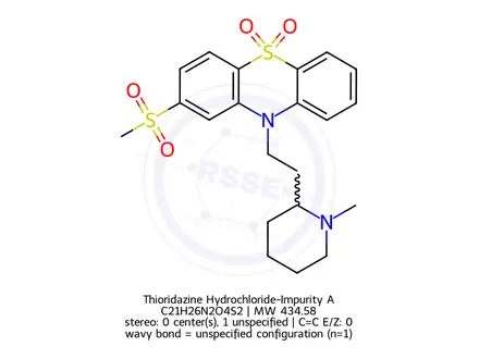 Chemical structure of Thioridazine Hydrochloride-Impurity A