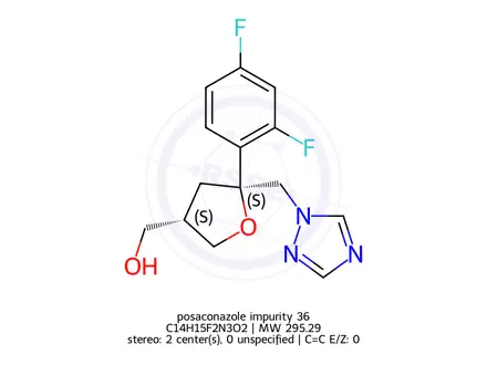 Chemical structure of posaconazole impurity 36