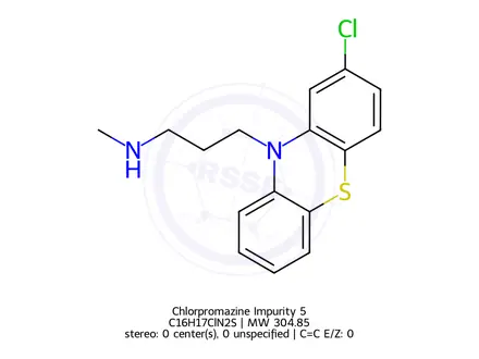 Chemical structure of Chlorpromazine Impurity 5