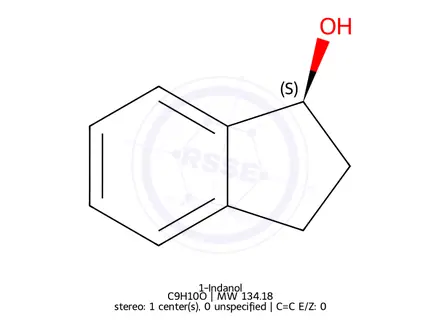 Chemical structure of 1-Indanol