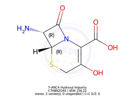Chemical structure of 7-ANCA Hydroxyl Impurity