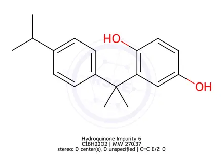 Chemical structure of Hydroquinone Impurity 6