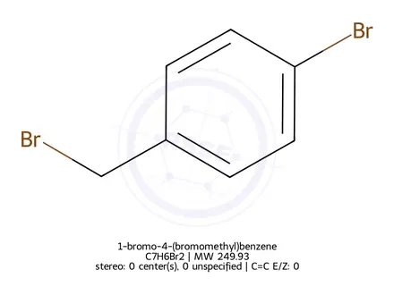 Chemical structure of 1-bromo-4-(bromomethyl)benzene
