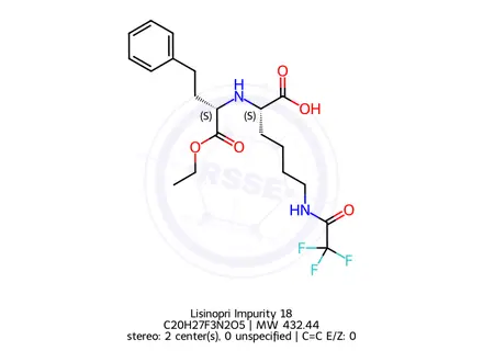 Chemical structure of Lisinopri Impurity 18