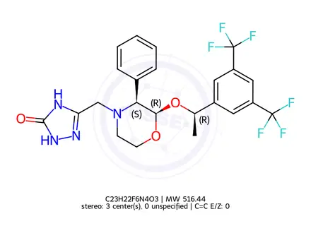 Chemical structure of Aprepitant Impurity 1