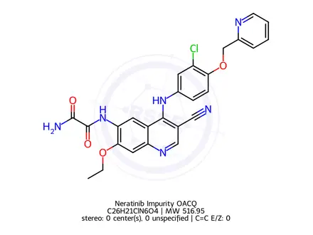 Chemical structure of Neratinib Impurity OACQ