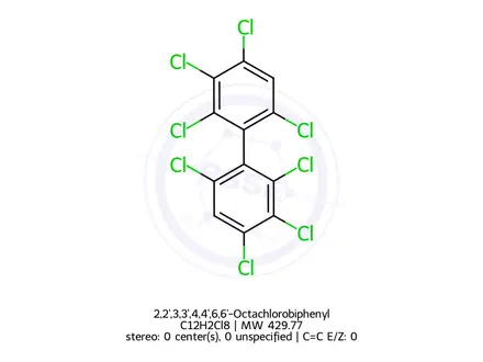 Chemical structure of 2,2',3,3',4,4',6,6'-Octachlorobiphenyl