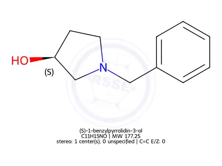 Chemical structure of (S)-1-benzylpyrrolidin-3-ol