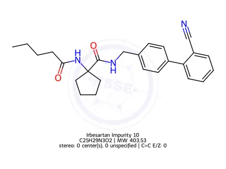 Chemical structure of Irbesartan Impurity 10
