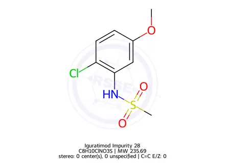 Chemical structure of Iguratimod Impurity 28