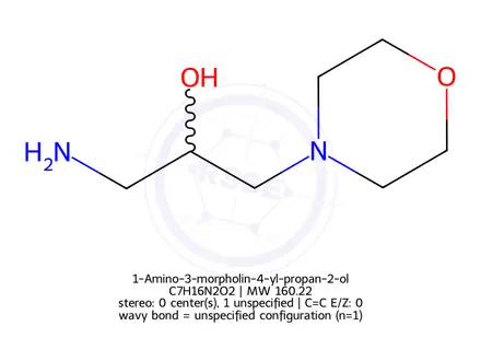 Chemical structure of 1-Amino-3-morpholinopropan-2-ol