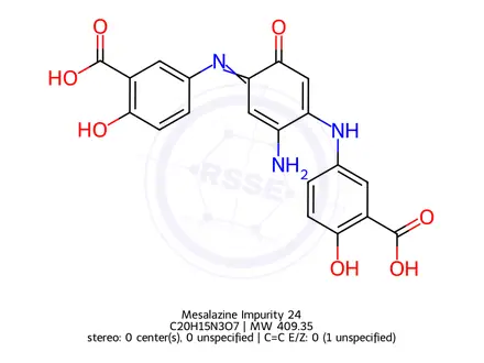 Chemical structure of Mesalazine Impurity 24