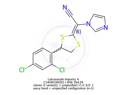 Chemical structure of Luliconazole Impurity 4