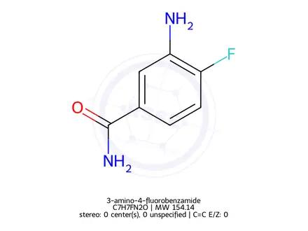 Chemical structure of 3-amino-4-fluorobenzamide